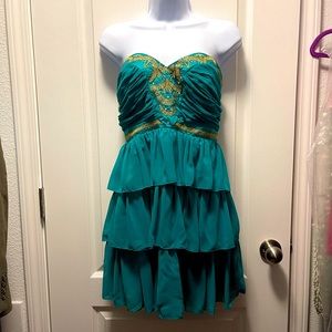 Summer jade strapless embellished dress, by Pixie Lott For Lipsy